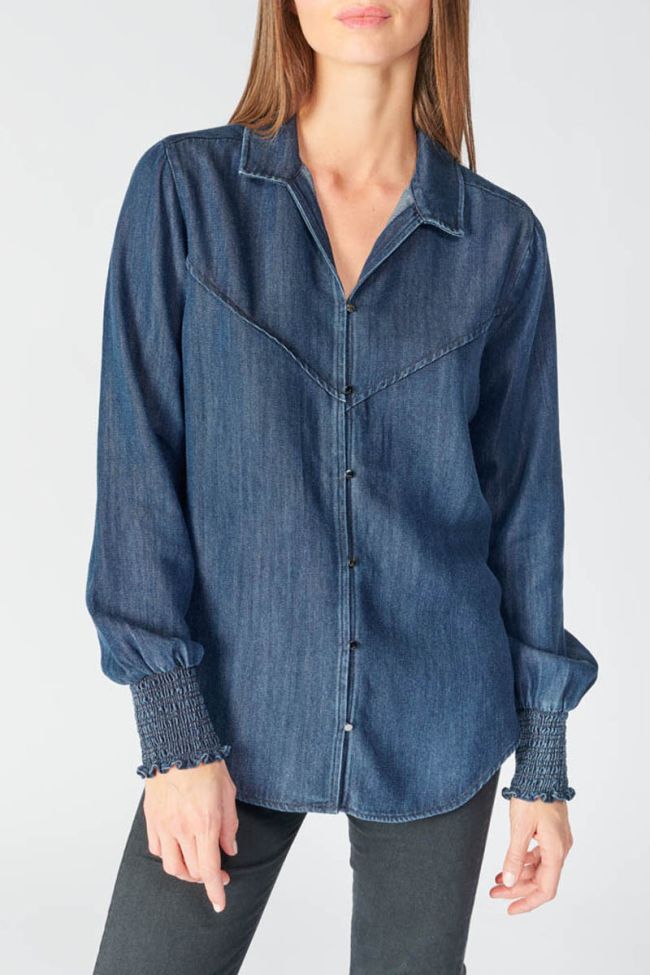 Blue tencel Heather shirt