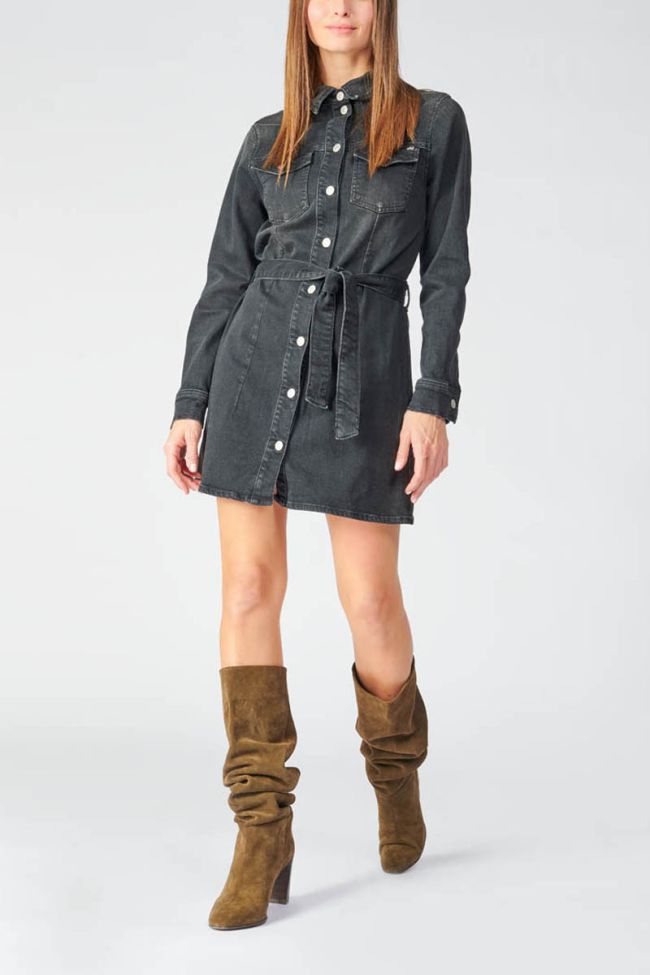 Black denim Hills dress