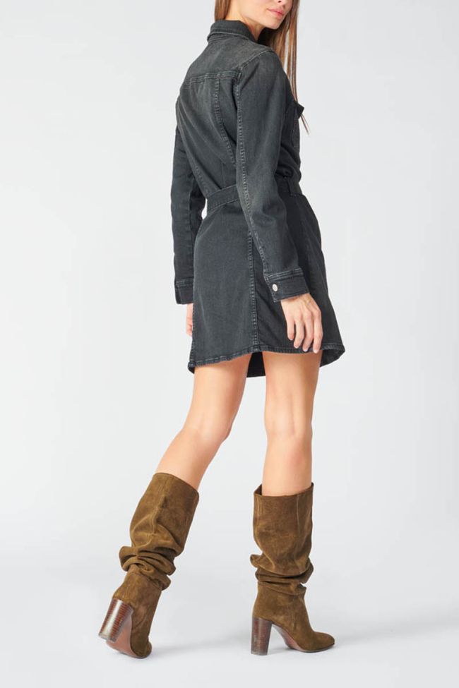 Black denim Hills dress