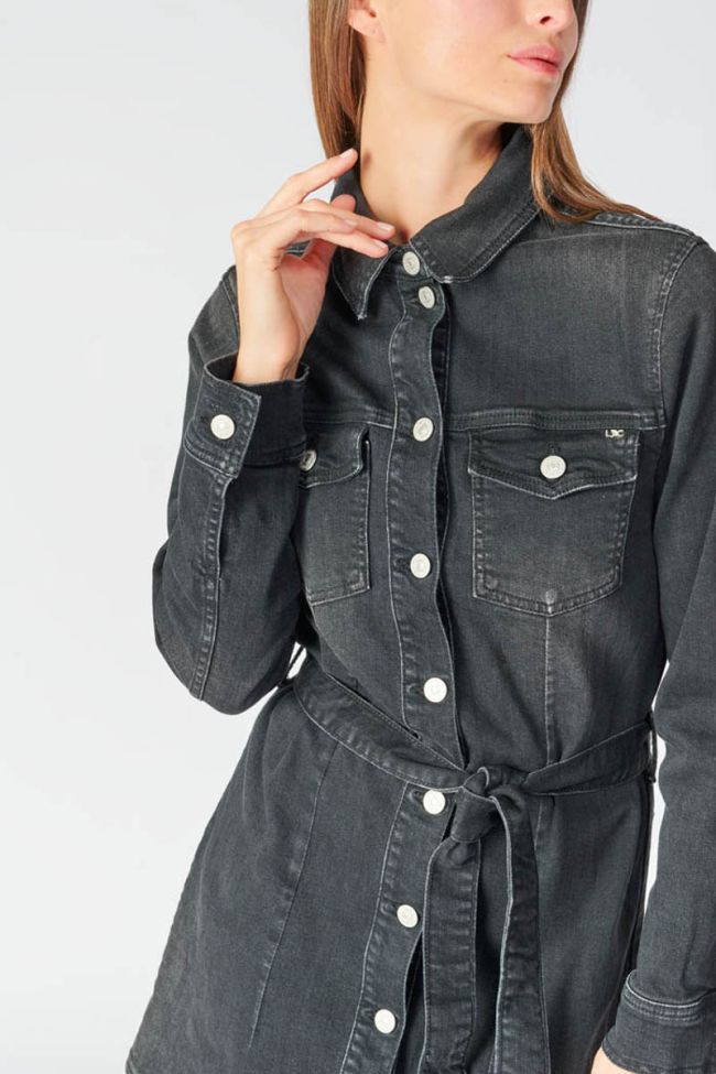 Black denim Hills dress
