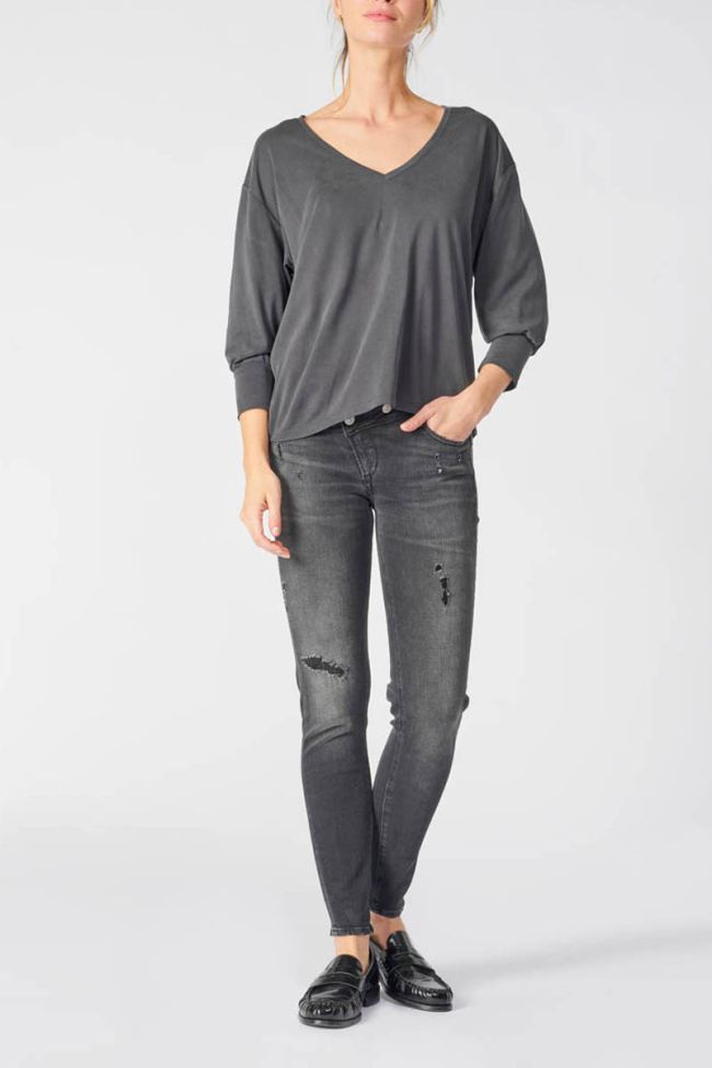 Charcoal grey Jessie top