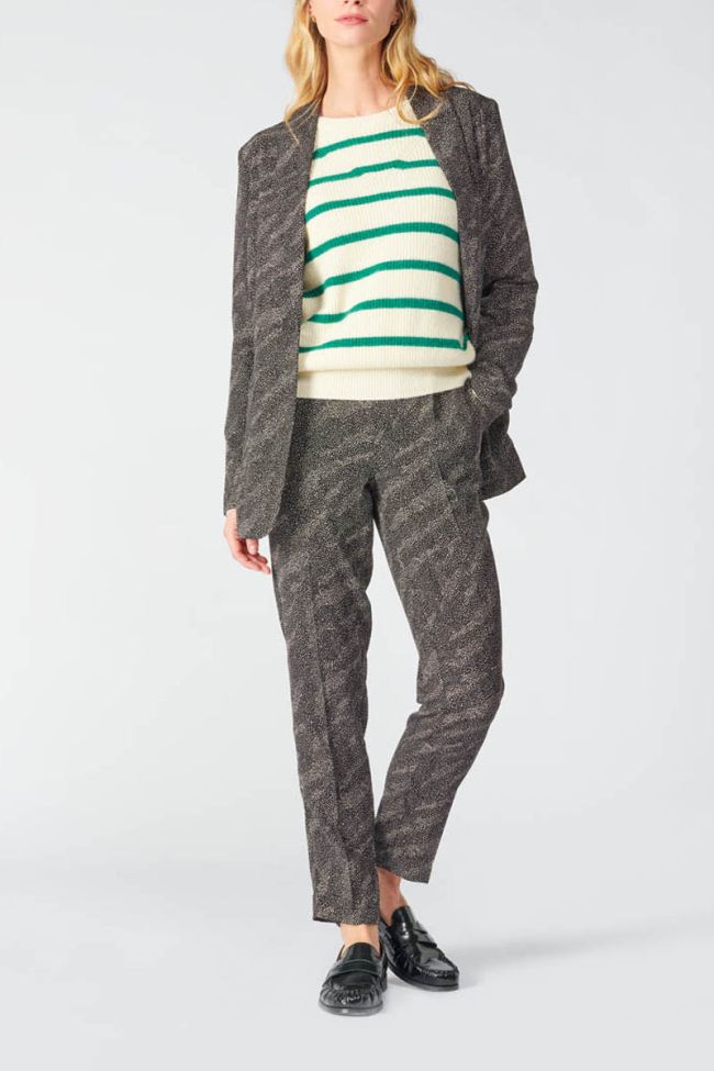 Off-white striped Jordan jumper