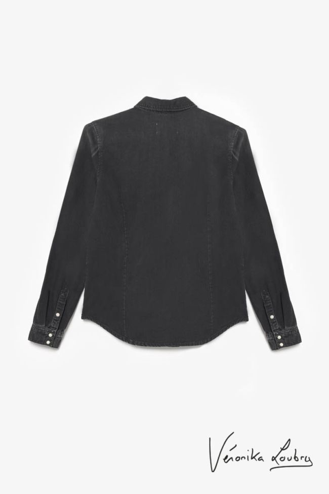 Josy black jeans shirt by Véronika Loubry