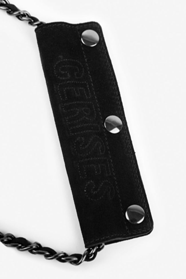 Black Klelia suede leather bag