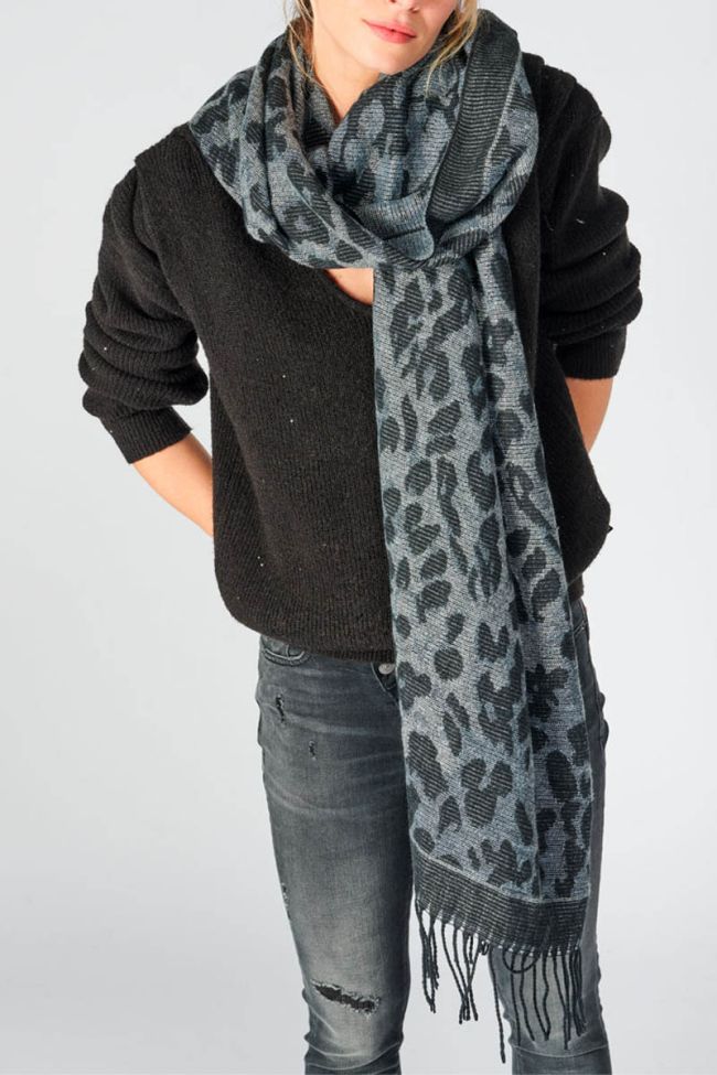 Leopard print Limmat scarf