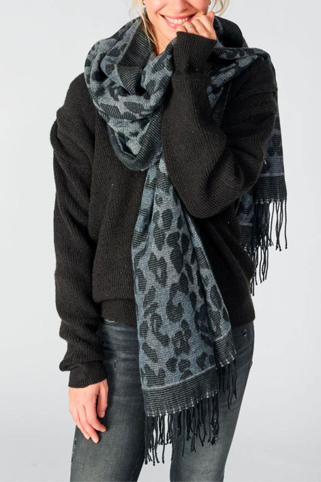 Leopard print Limmat scarf
