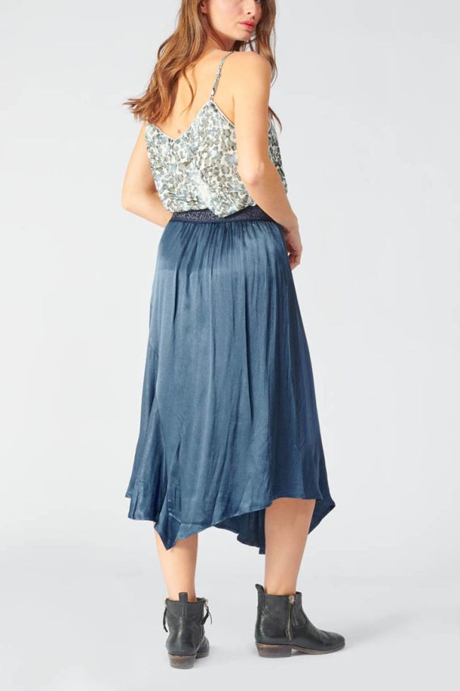 Jupe longue Lively bleu jeans