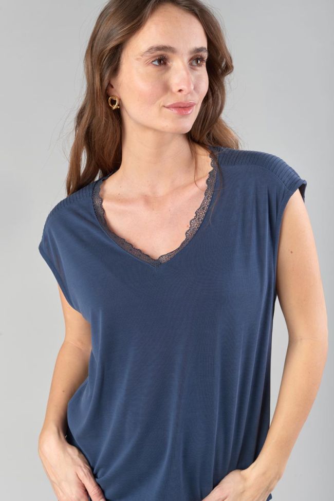 Midnight blue Nate top