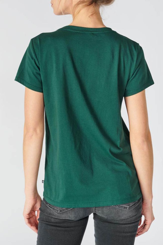 Pine green printed Oulia t-shirt