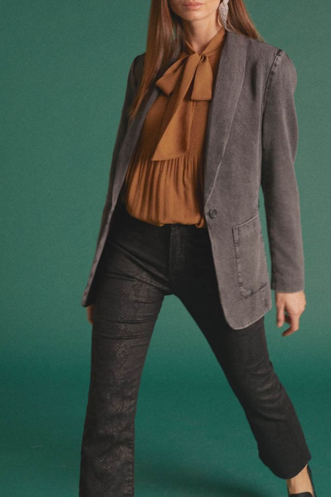 Grey tencel Paoubis blazer