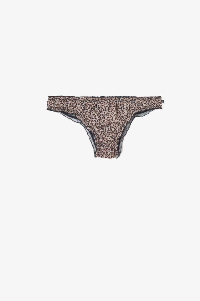 Pack of 2 pairs of Passion leopard print and gold briefs