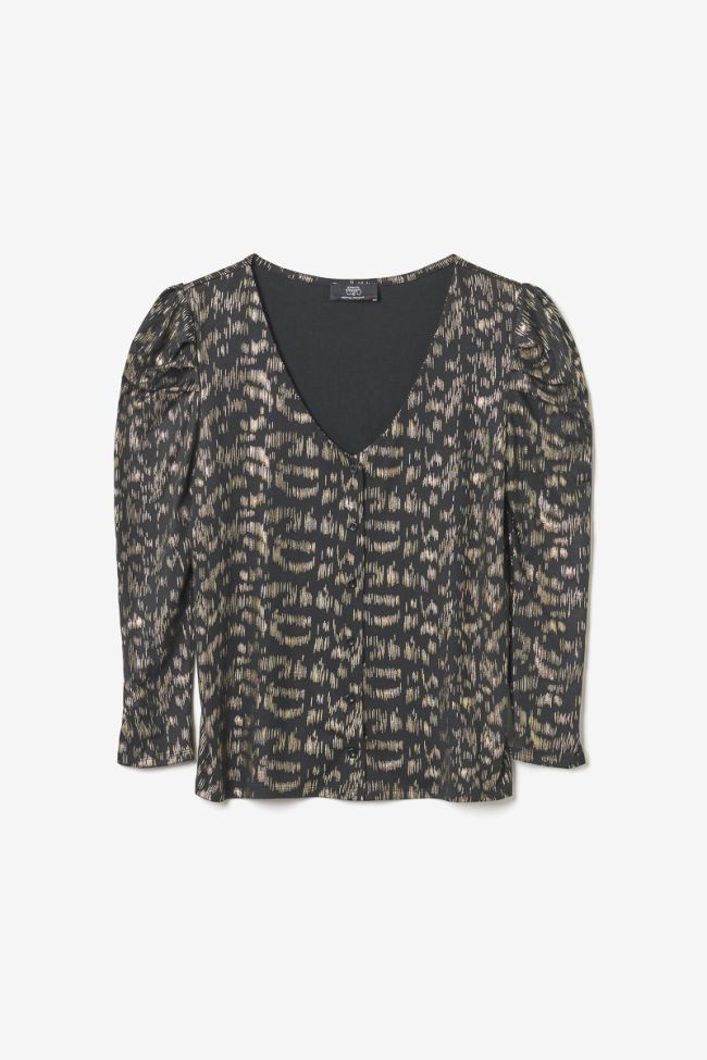 Black and gold Preston blouse