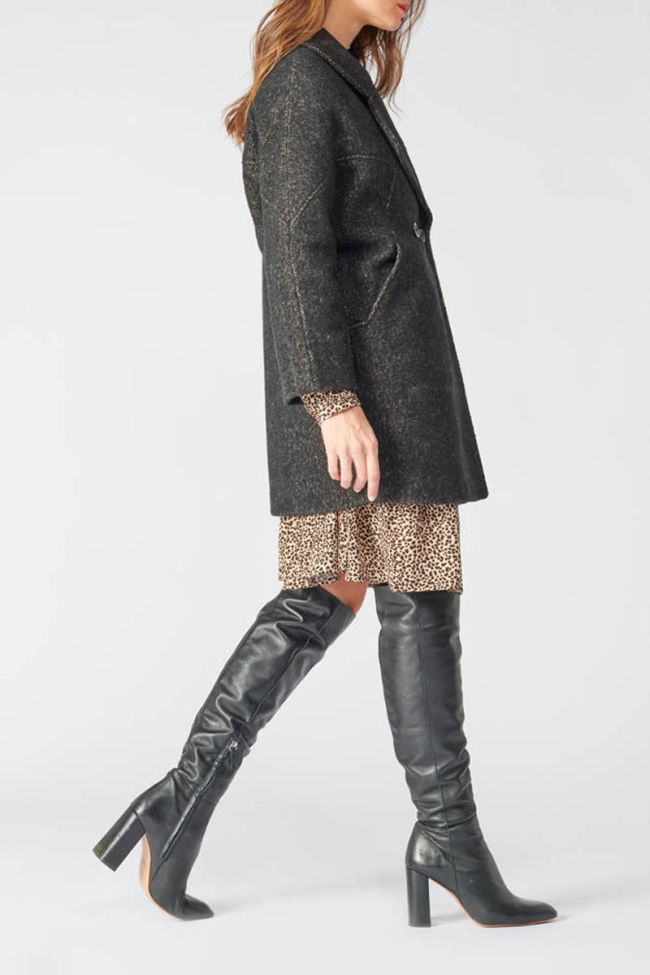 Brown herringbone Shaw coat