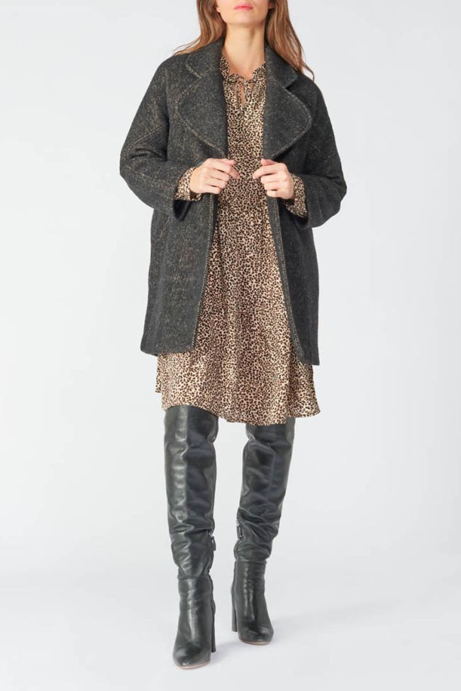 Brown herringbone Shaw coat