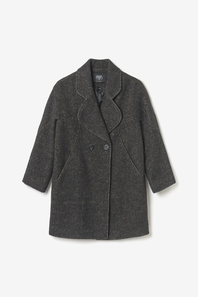 Brown herringbone Shaw coat