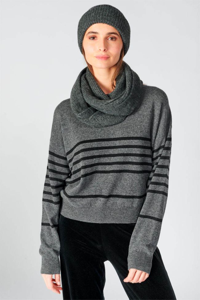 Charcoal grey marl Simme snood
