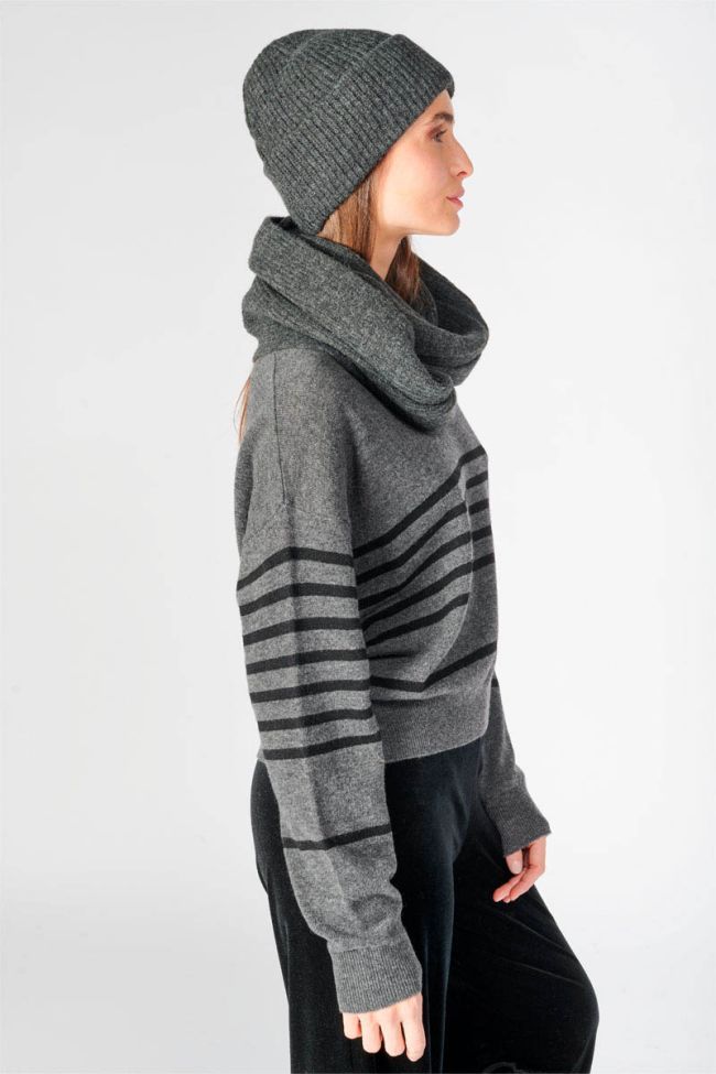 Charcoal grey marl Simme snood
