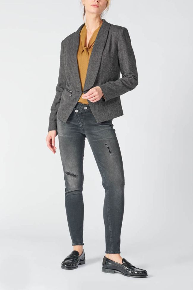 Grey herringbone Timmy blazer