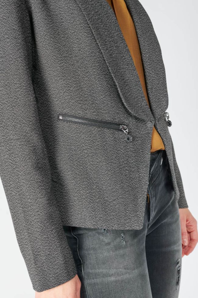 Grey herringbone Timmy blazer