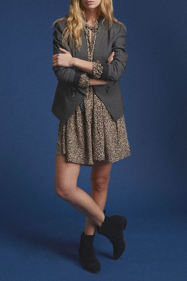 Grey herringbone Timmy blazer