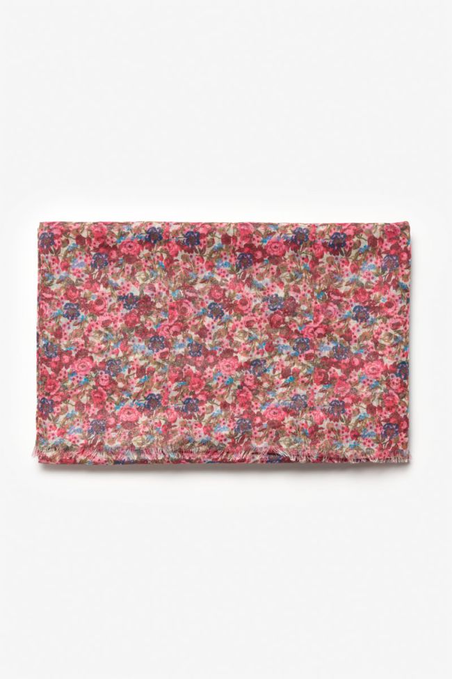 Pink floral Tresa scarf