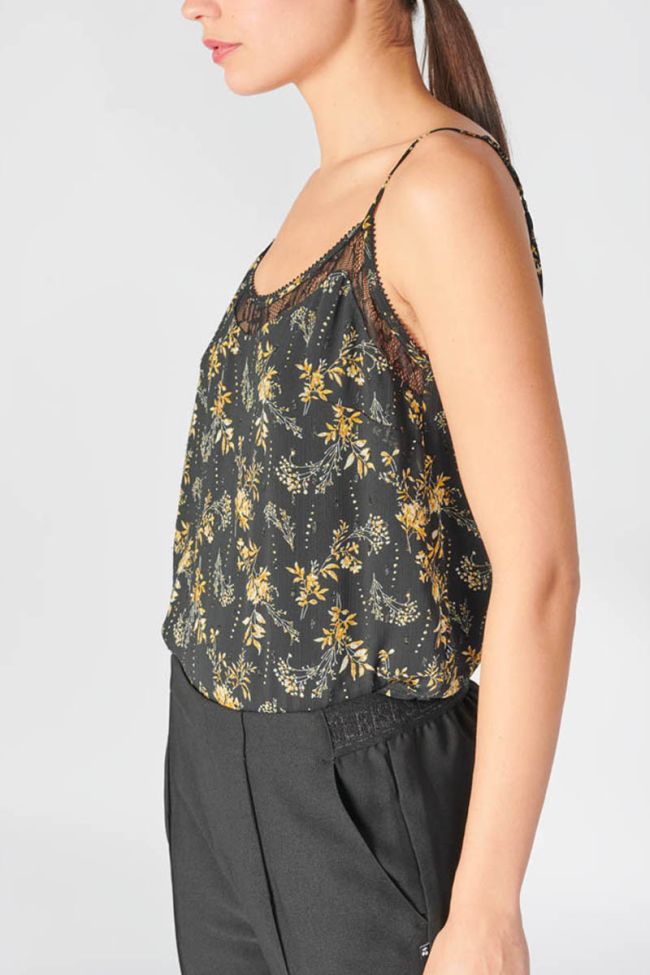 Black floral Ying camisole