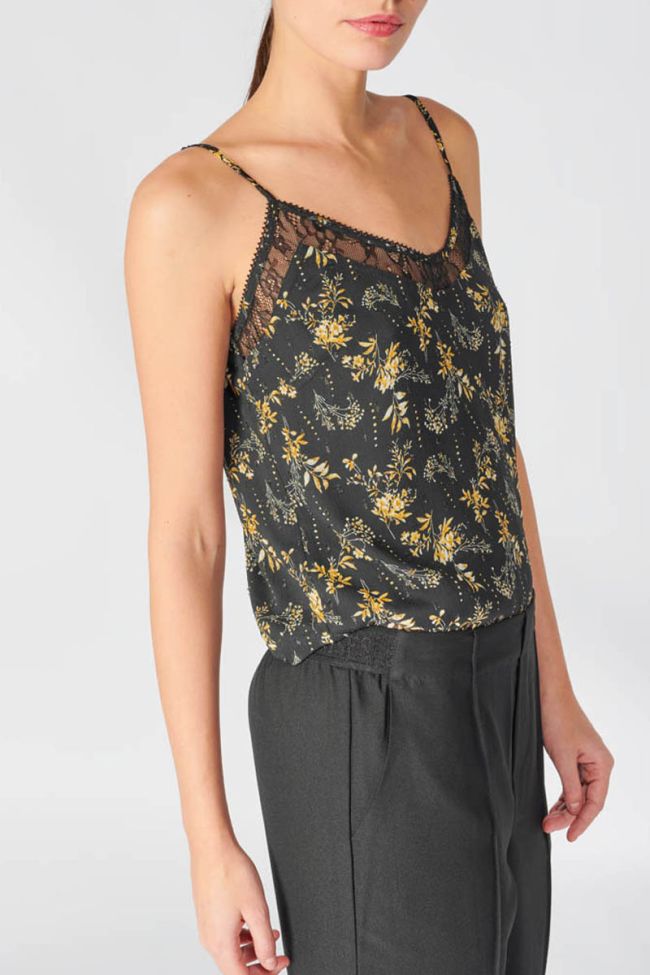 Black floral Ying camisole