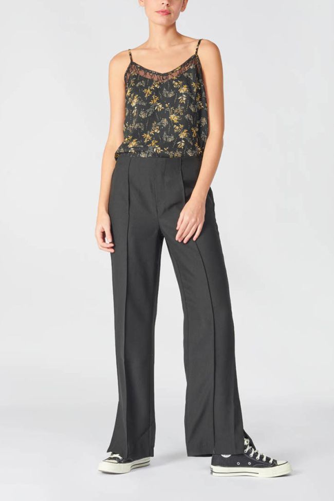 Black floral Ying camisole