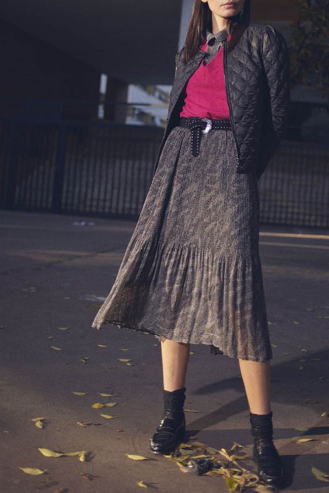 Long animal print Zoumba skirt