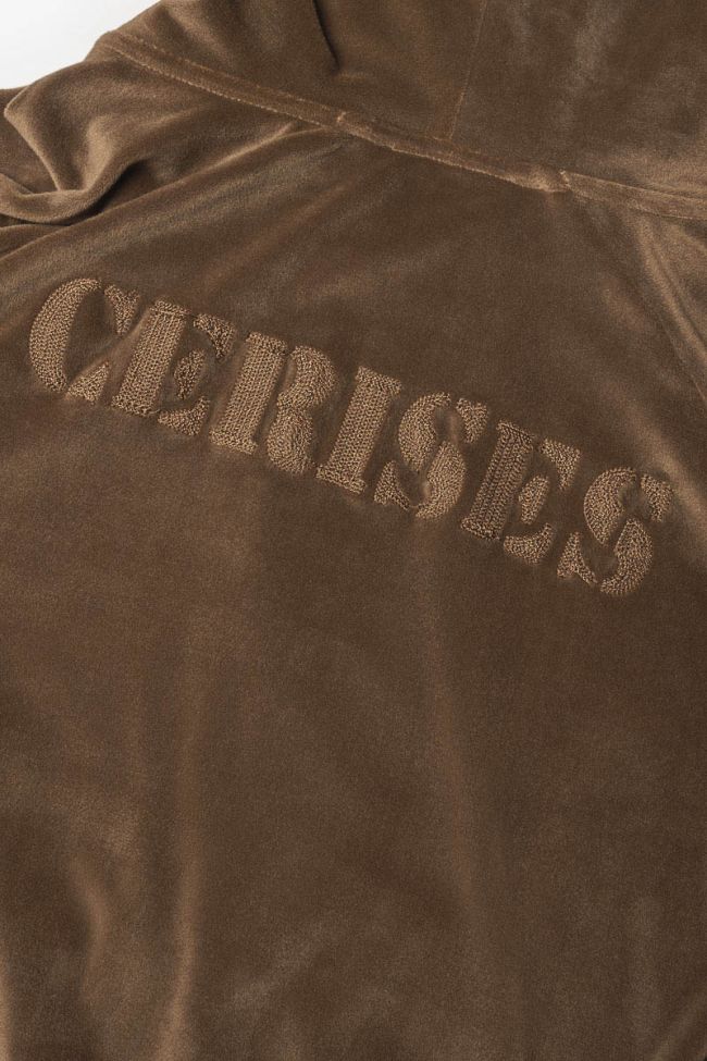 Caramel Cinogi zip-up sweatshirt