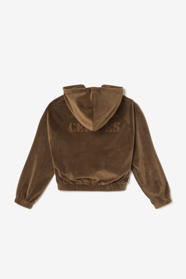 Caramel Cinogi zip-up sweatshirt