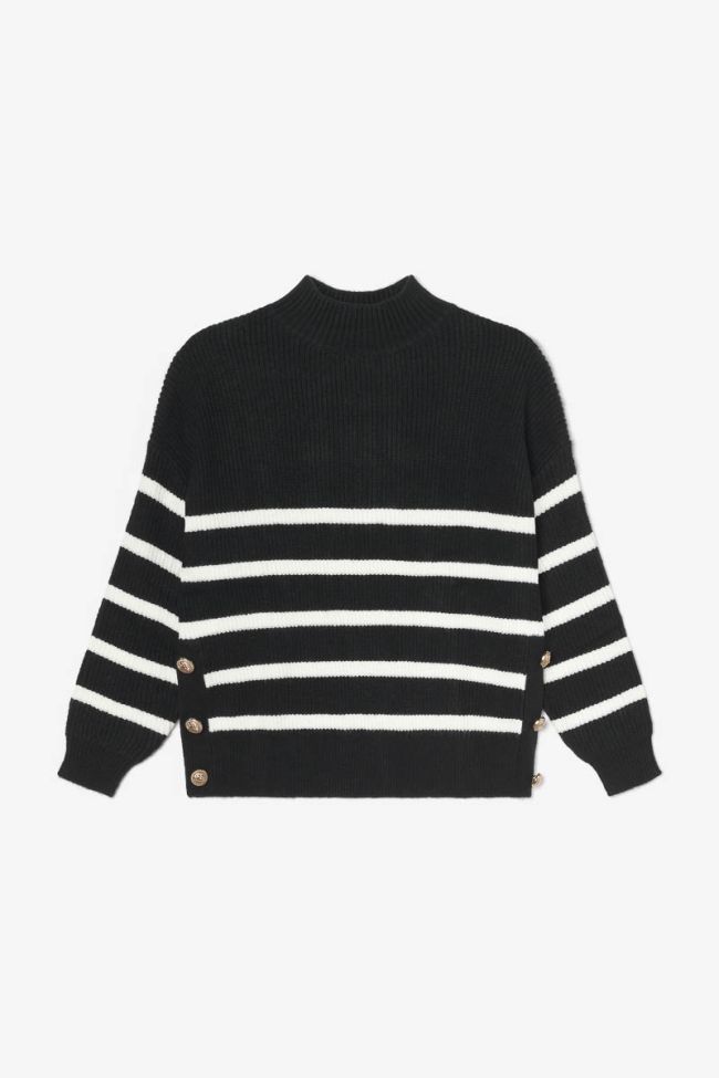 Black and white striped Kimygi jumper