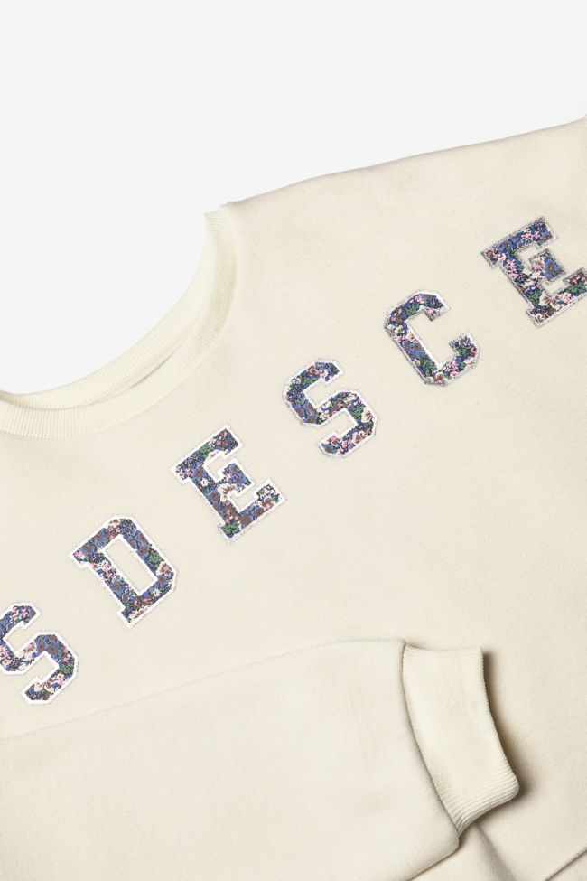 Cream Mariamagi cropped sweatshirt