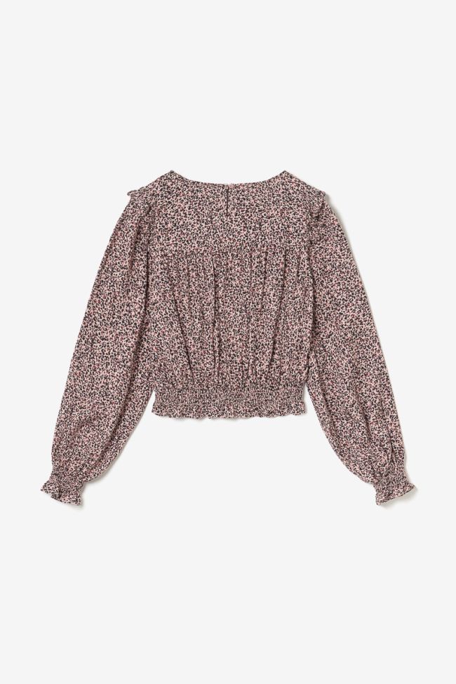 Pink leopard print Midgi blouse