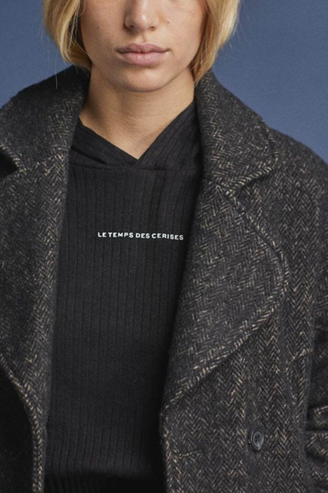 Brown herringbone Shawgi coat