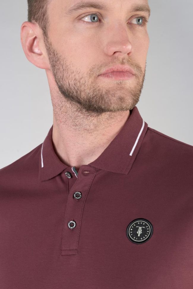 Burgundy Aron polo shirt