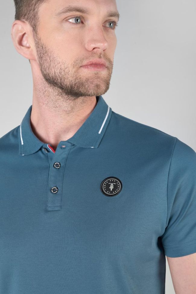 Petrol blue Aron polo shirt