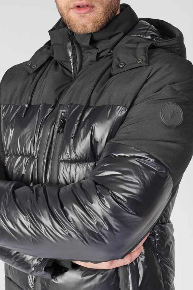 Black dual fabric Bartol down jacket