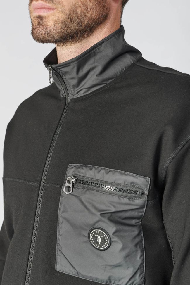 Black Bonte zip-up sweatshirt