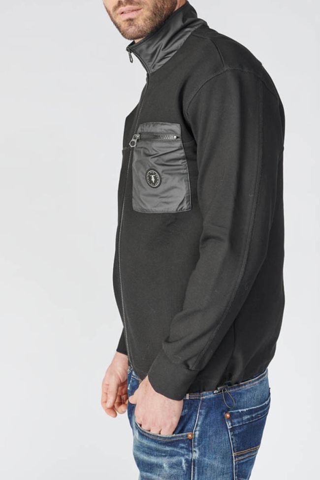Black Bonte zip-up sweatshirt