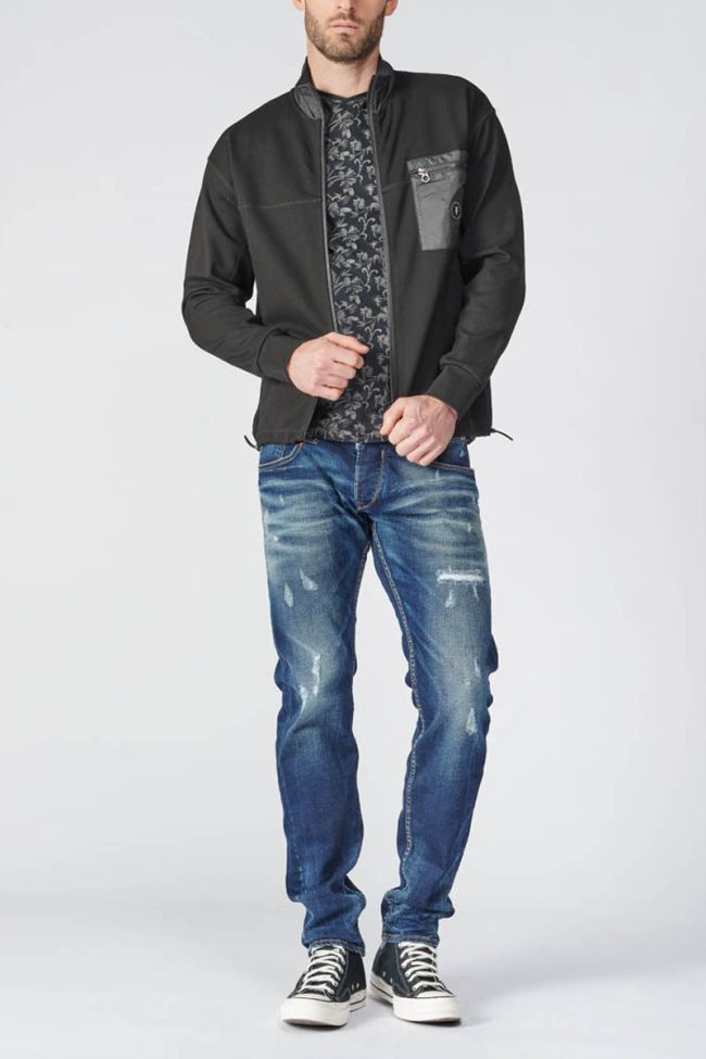 Black Bonte zip-up sweatshirt