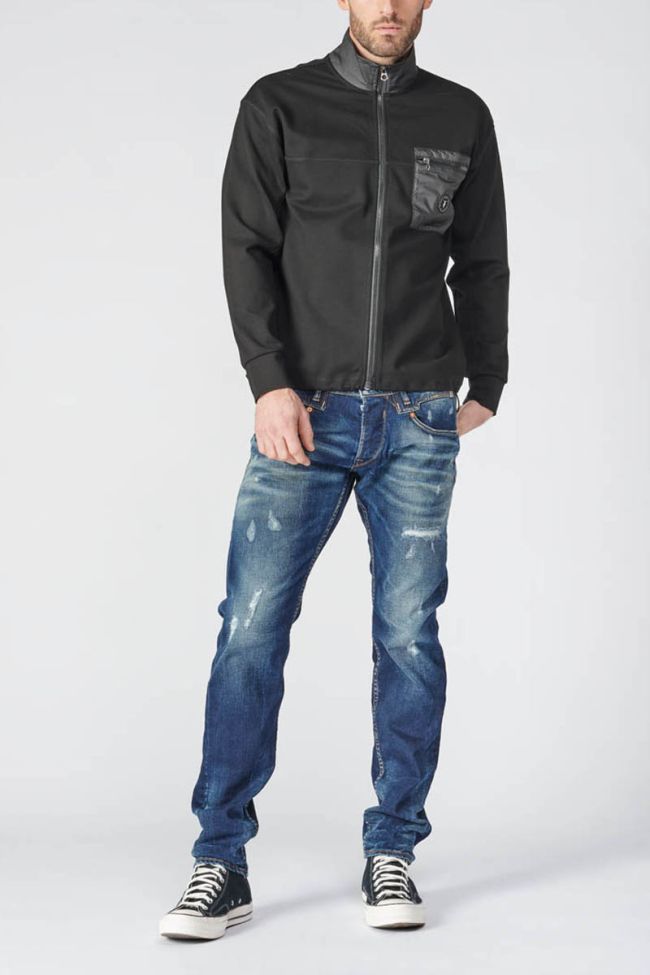 Black Bonte zip-up sweatshirt