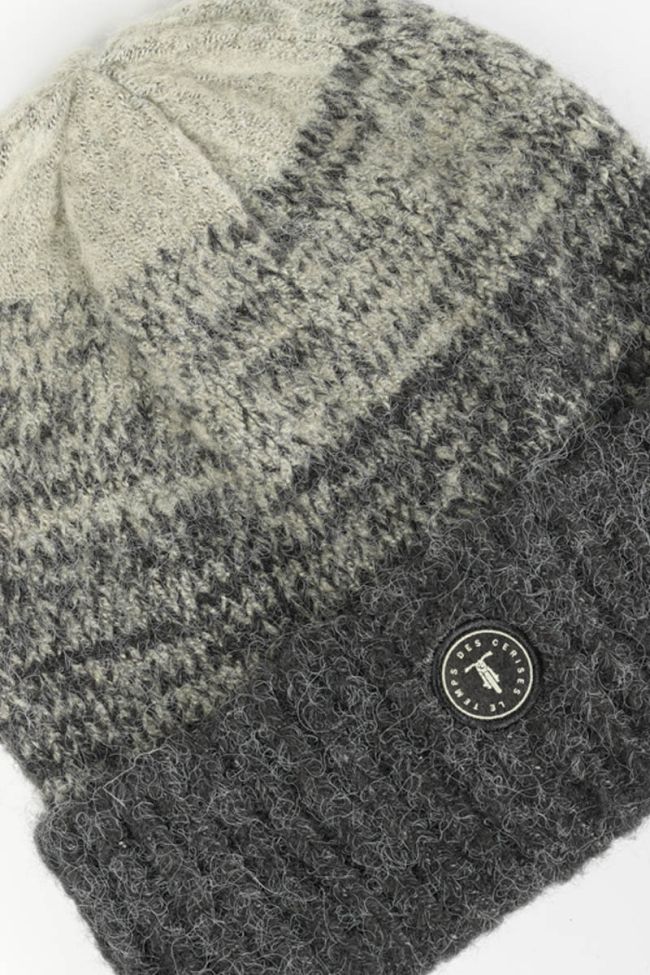 Grey and black Brito beanie
