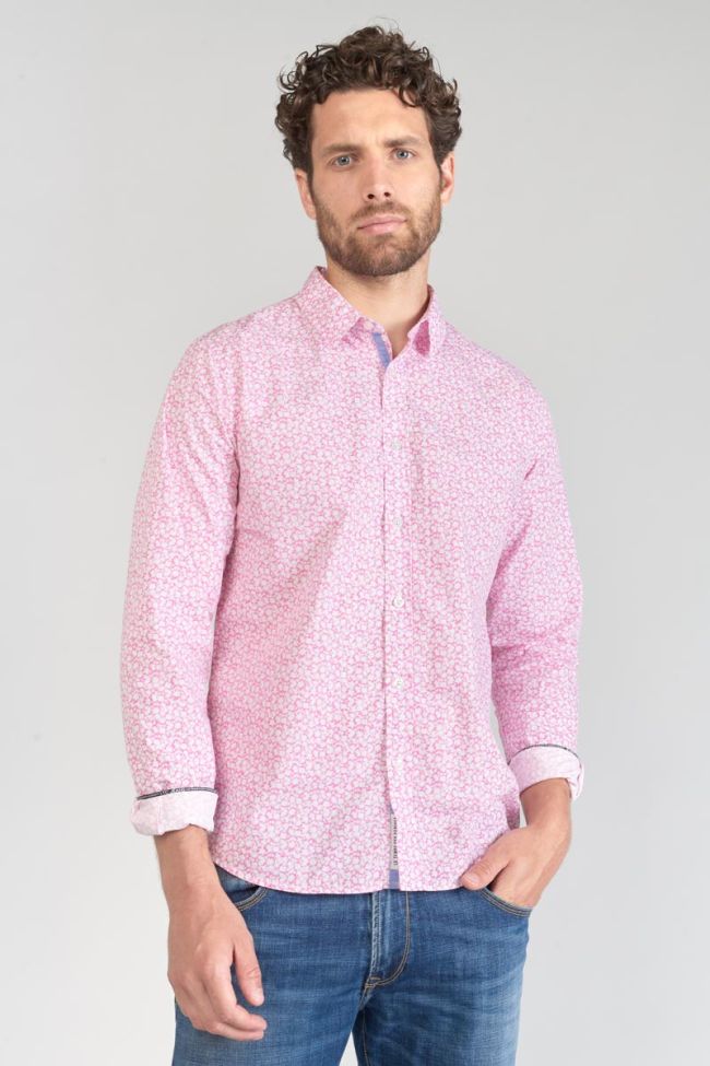 Pink floral Brotel shirt