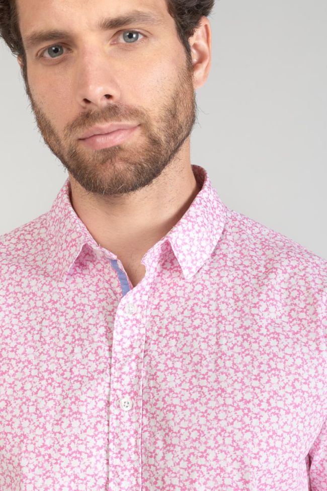 Pink floral Brotel shirt