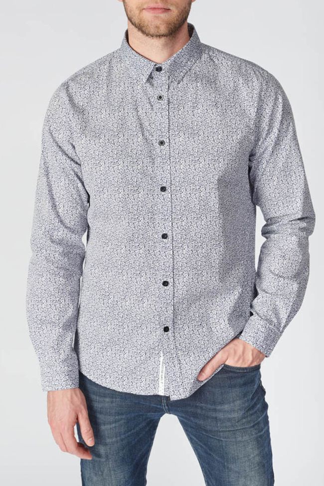 Navy blue floral Dolmu shirt