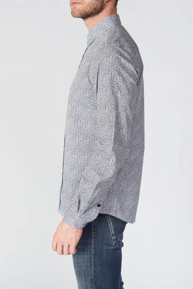 Navy blue floral Dolmu shirt