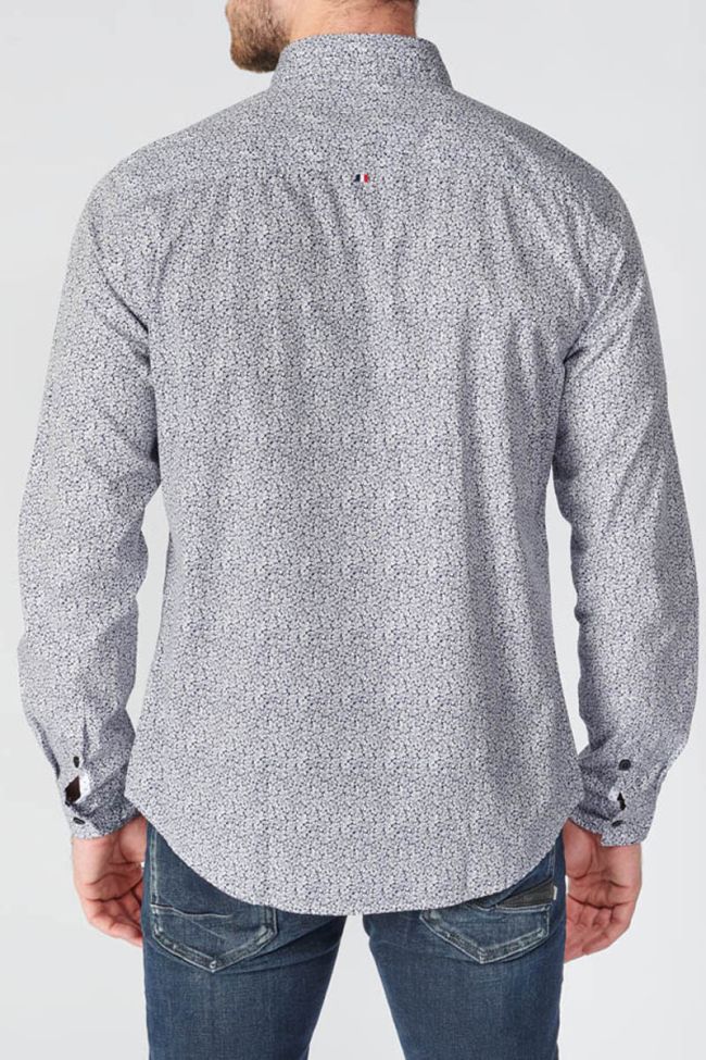 Navy blue floral Dolmu shirt