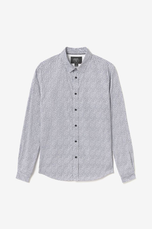 Navy blue floral Dolmu shirt