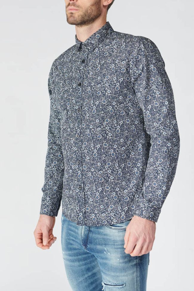 Navy blue floral Fabion shirt